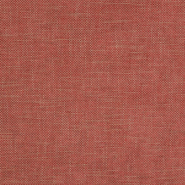 Tomato red plain-woven fabric with fine textured weave
