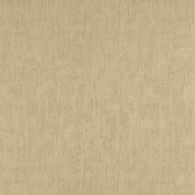 Warm beige-gold wallpaper with subtle vertical striations and a softly mottled texture