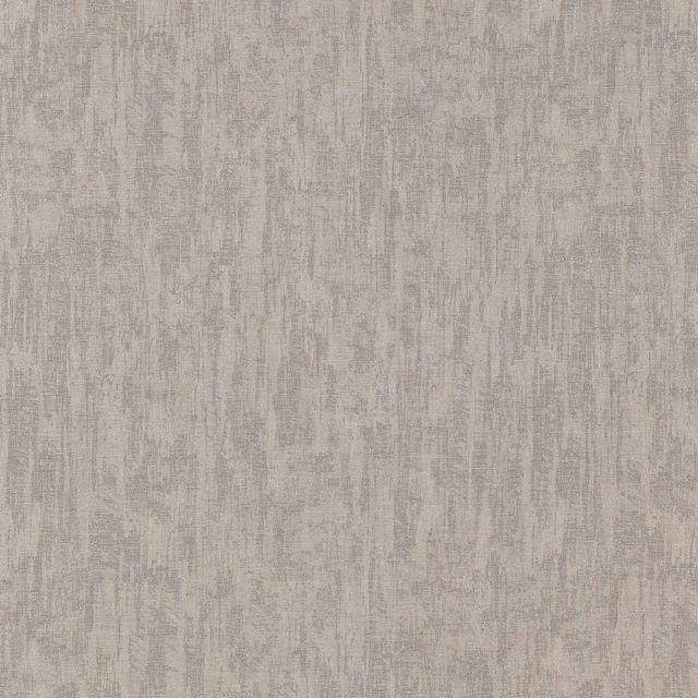 Soft silver-grey wallpaper with distressed vertical striations and subtle greige texture