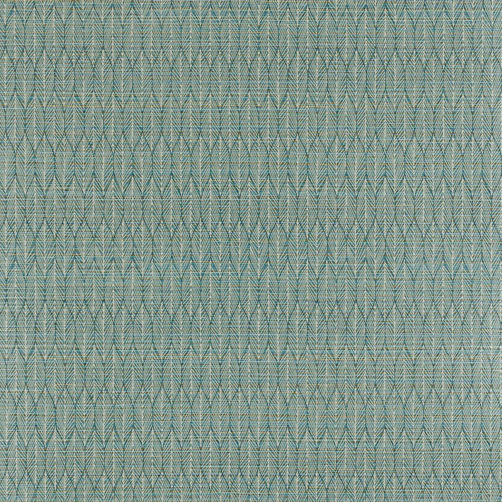 Muted peacock teal wallpaper with fine aqua-grey chevron lattice and subtle linear texture