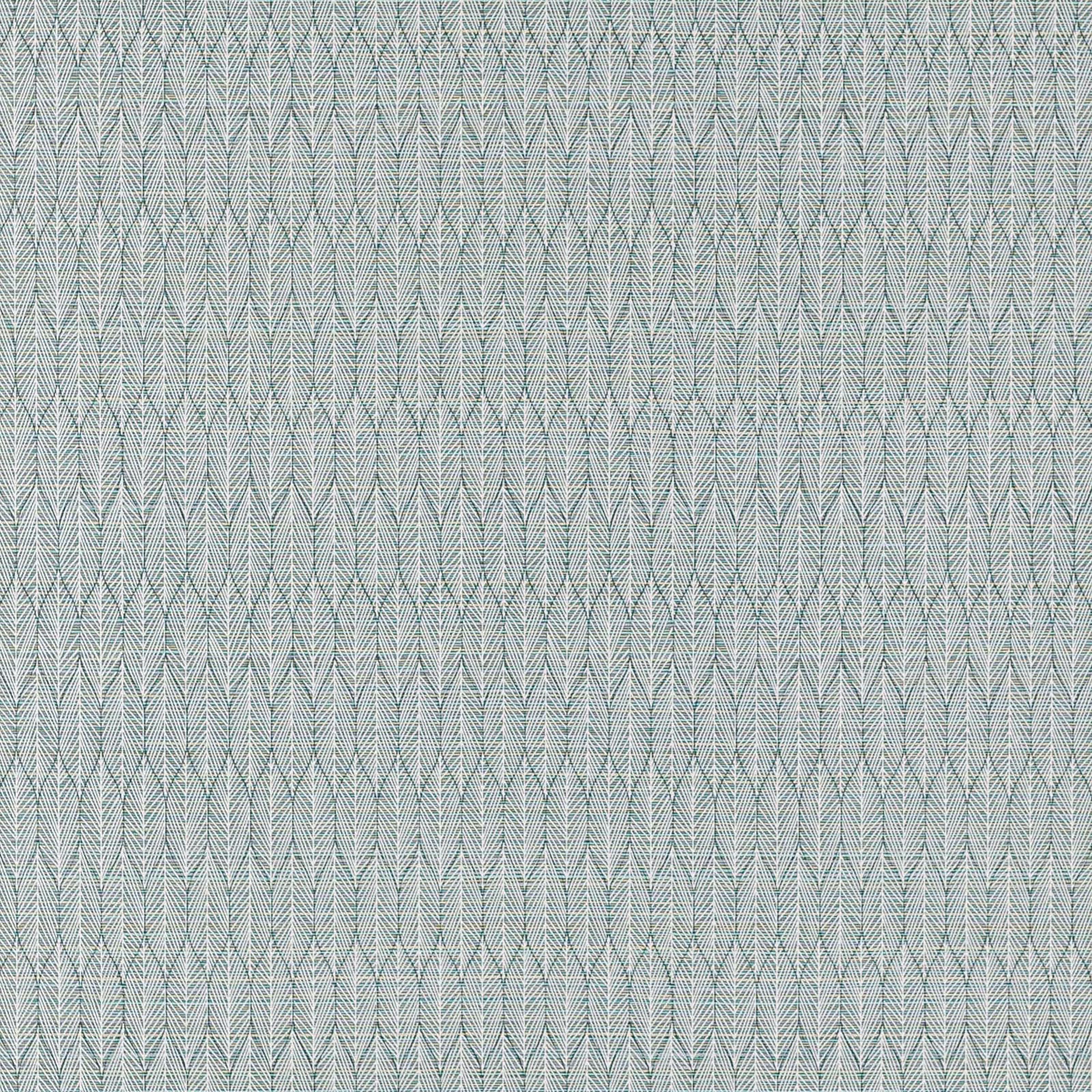 Pale slate blue-grey wallpaper with fine vertical chevron and feather-like lines