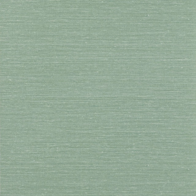 Pale sage green wallpaper with fine horizontal striations and subtle tonal variation