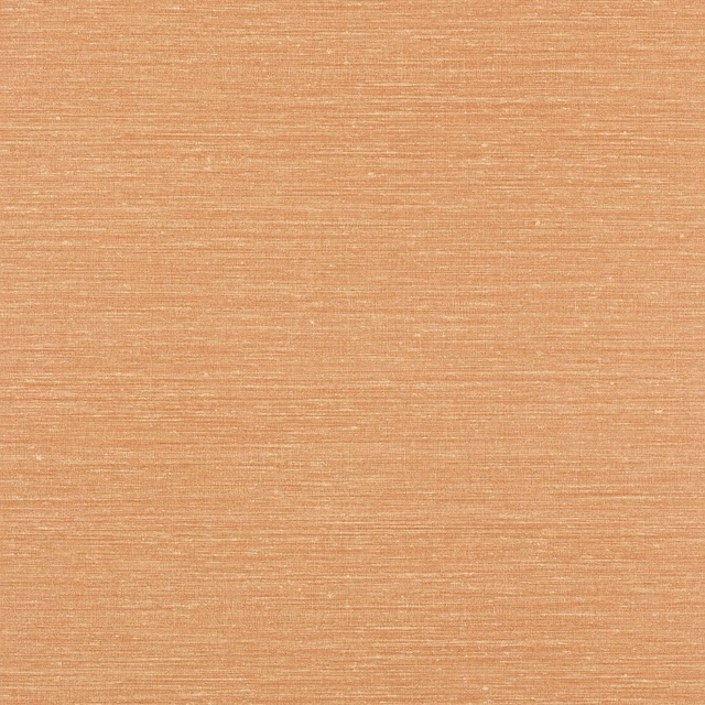 Warm terracotta wallpaper with fine horizontal strié texture and softly varied sheen