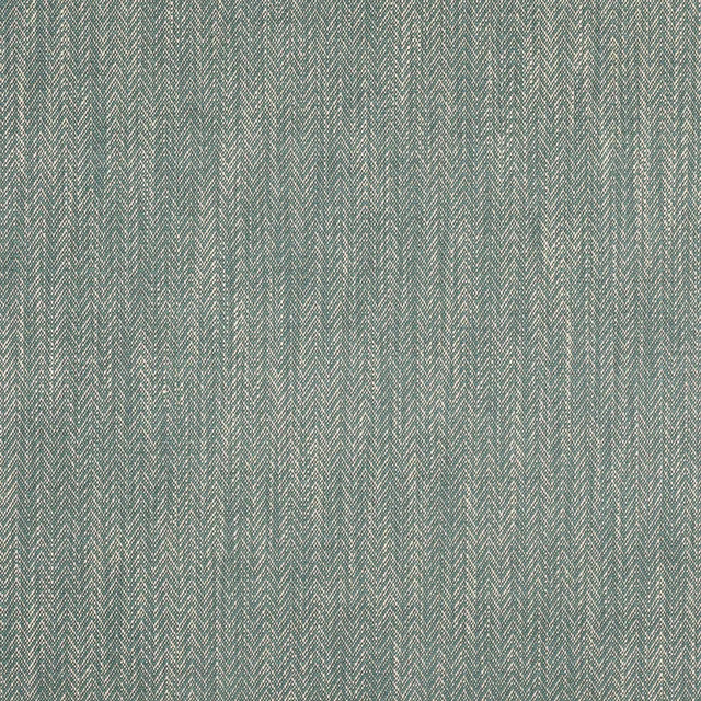 Muted forest green herringbone fabric with fine pale slubbed texture