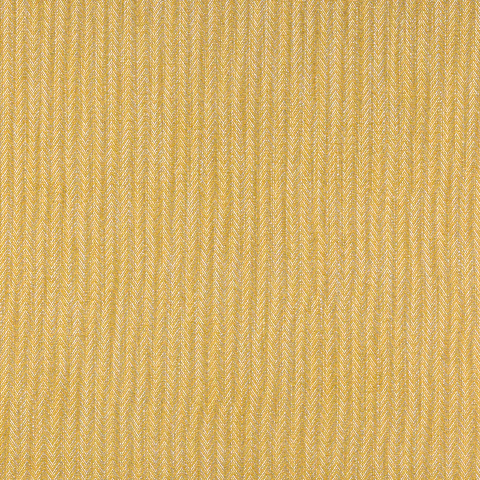 Ochre herringbone-check fabric swatch with fine woven texture