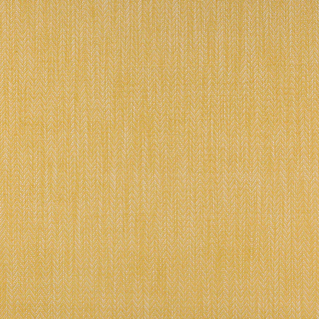 Ochre herringbone-check fabric swatch with fine woven texture