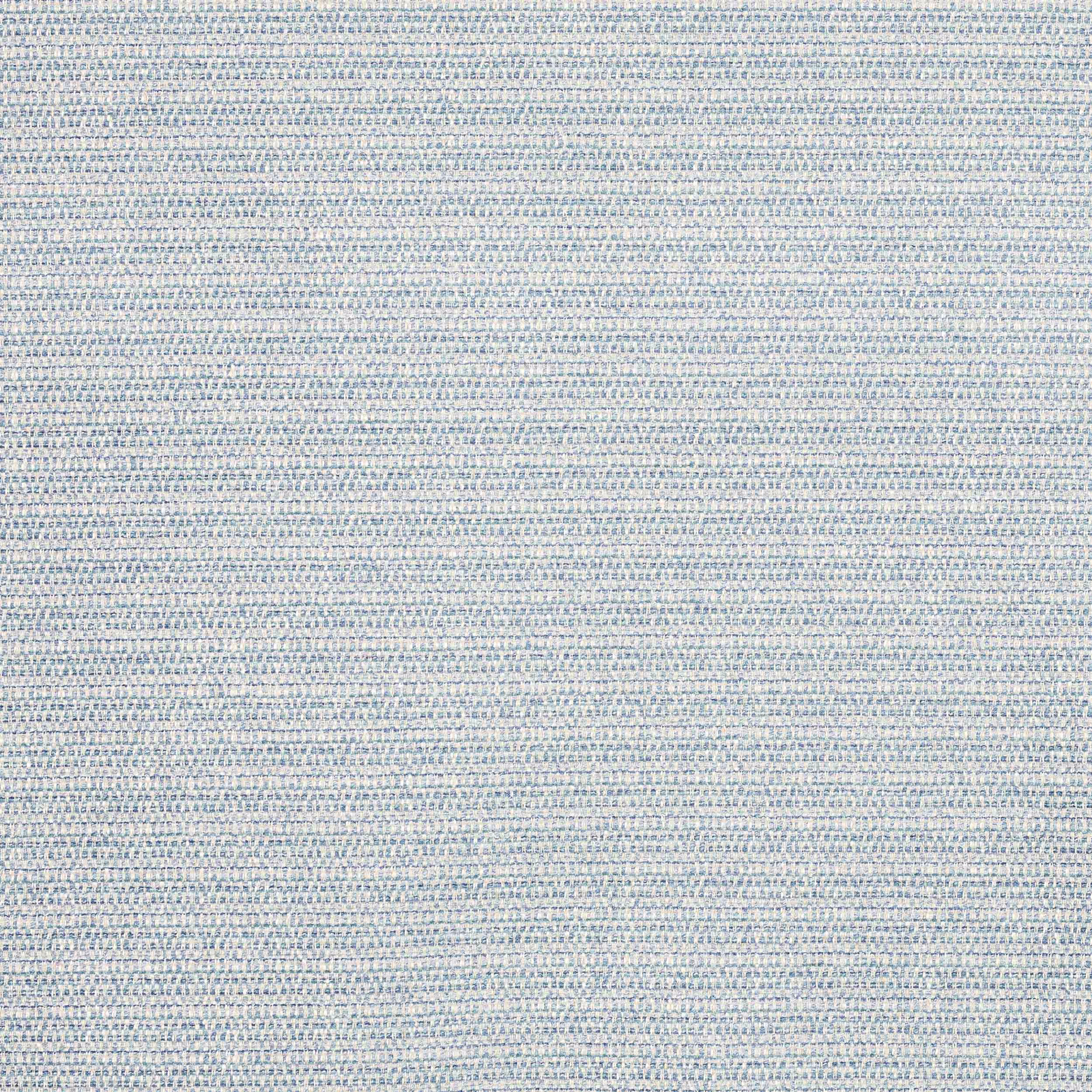 Close-up of pale powder blue woven fabric with fine speckled texture