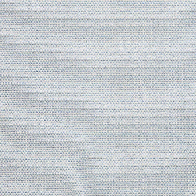 Close-up of pale powder blue woven fabric with fine speckled texture