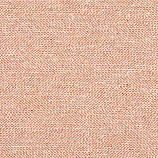 Close-up of a warm copper and cream woven fabric with fine textured herringbone effect