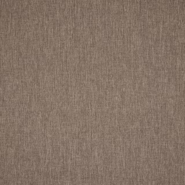 Close-up of warm taupe plain woven fabric with fine textured surface