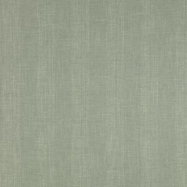 Pale aqua woven stripe fabric with fine vertical texture and soft muted ground