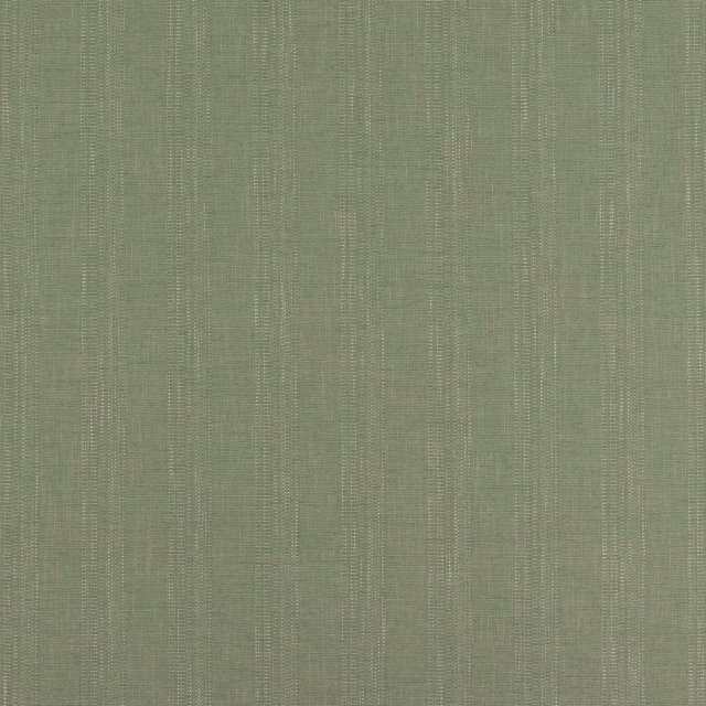 Soft celadon green striped woven fabric with fine vertical texture