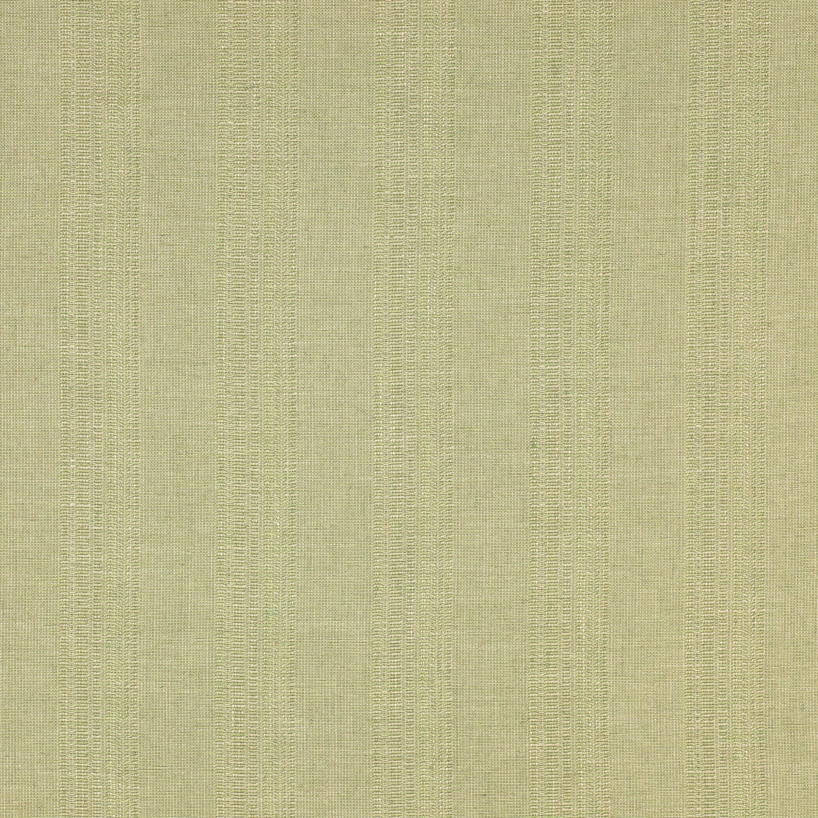 Muted sage green striped fabric swatch with fine woven texture