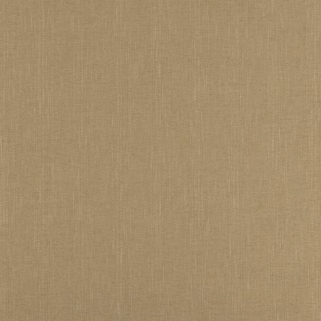 Warm stone-beige striped fabric swatch with fine vertical woven texture