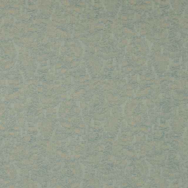 Soft aqua textured fabric with a muted abstract all-over pattern