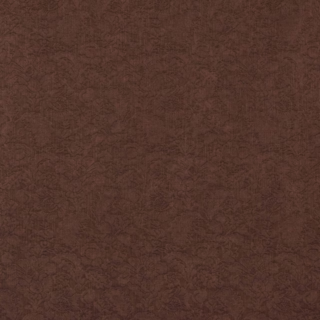 Deep damson-brown damask fabric with a subtle woven texture