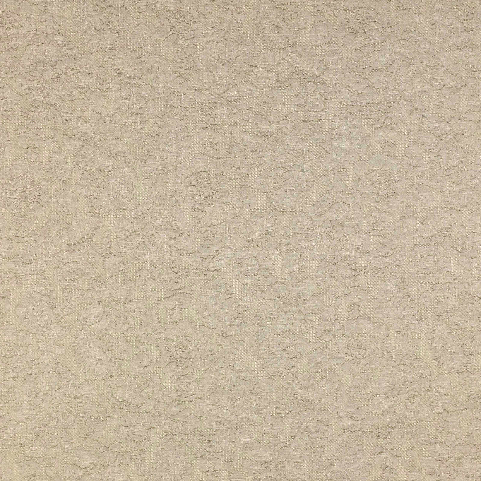 Close-up of Ruskin Sand fabric showing a soft beige textured weave with subtle organic pattern