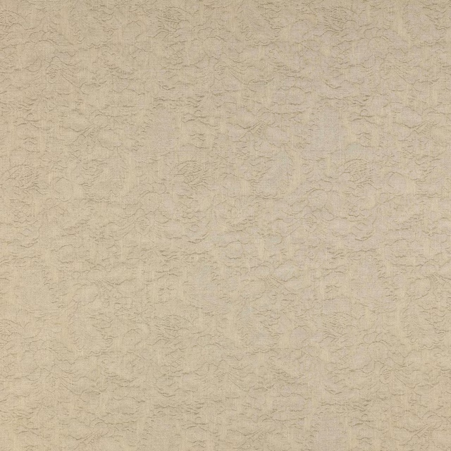 Close-up of Ruskin Sand fabric showing a soft beige textured weave with subtle organic pattern