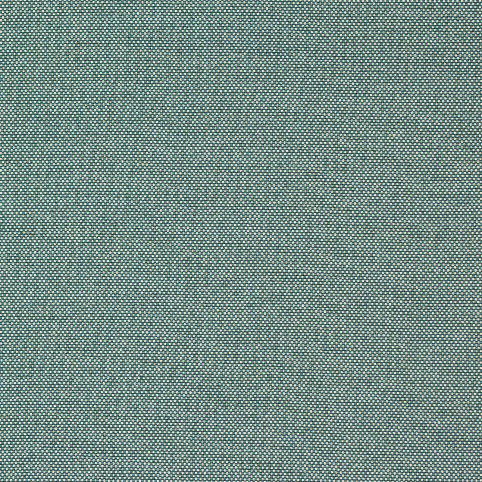 Close-up of Calvi Paon teal woven fabric with fine pebble texture