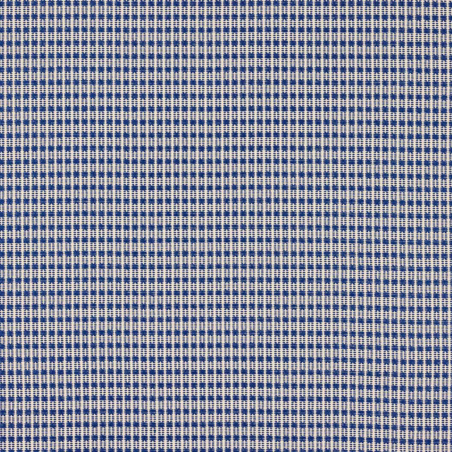 Blue and pale woven grid fabric with a tight small-scale texture