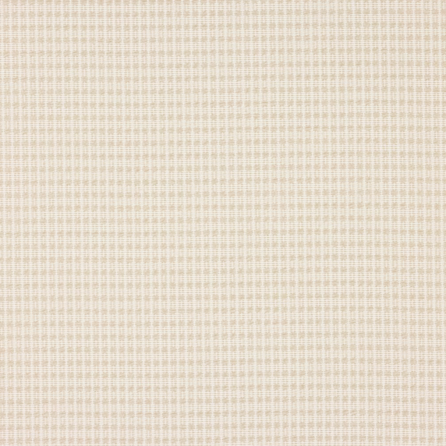 Pale ivory-beige woven fabric swatch with a fine grid texture