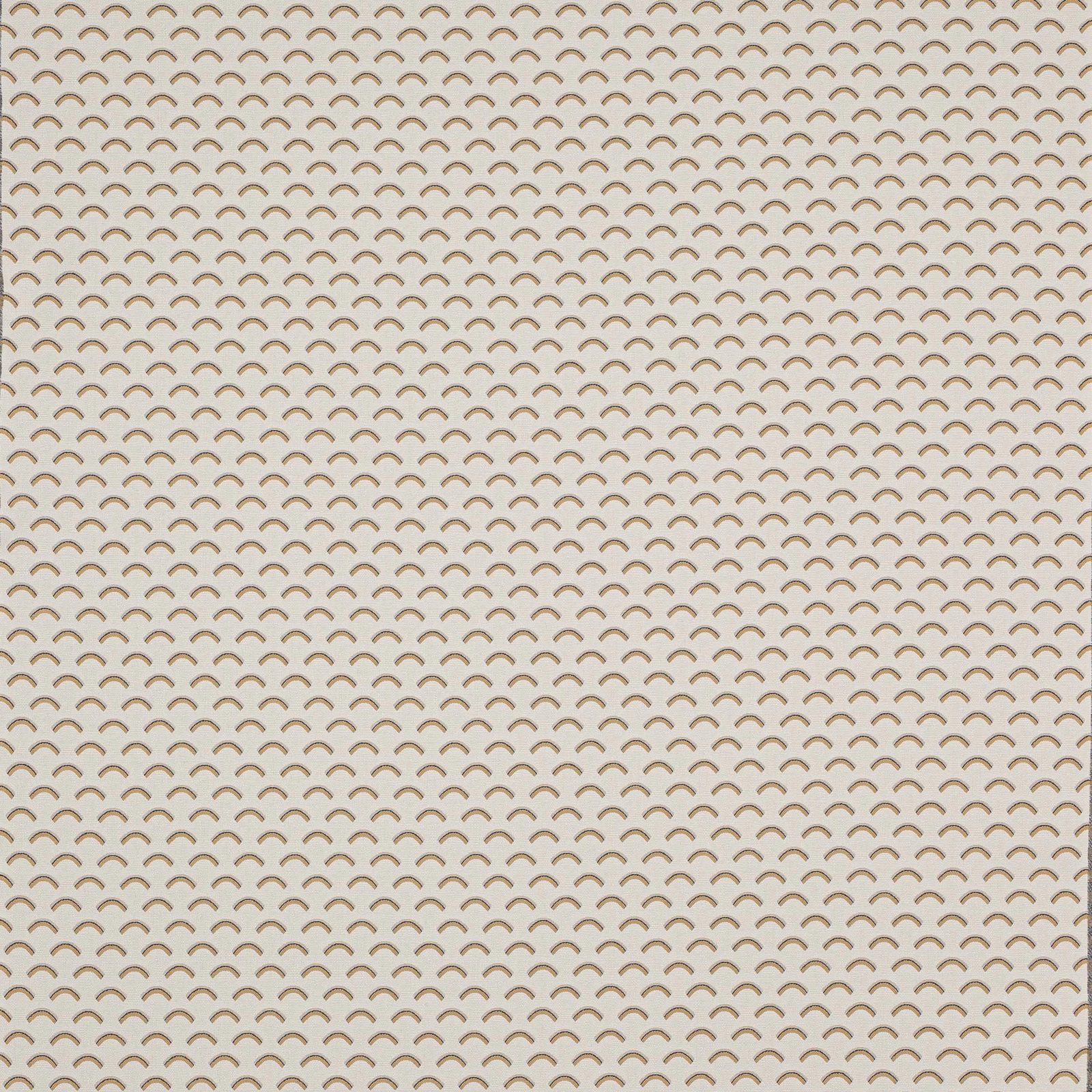 Close-up of Tamaris Sable beige woven fabric with small scalloped repeat