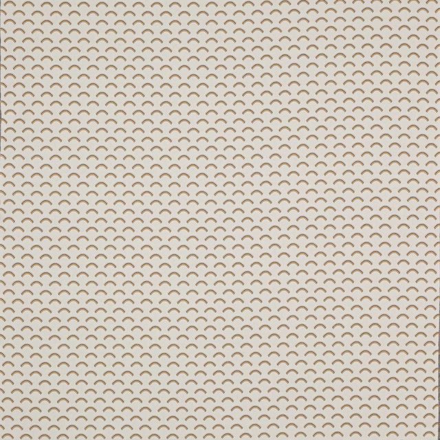 Close-up of Tamaris Sable beige woven fabric with small scalloped repeat