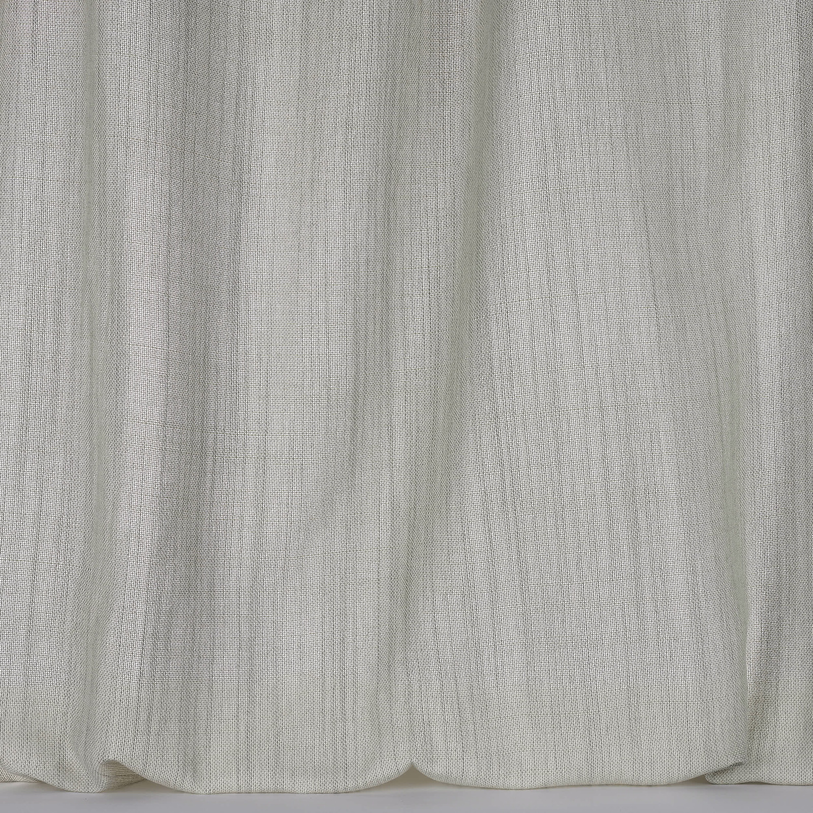 Pale stone-grey fabric with a fine linen-like weave and soft vertical texture