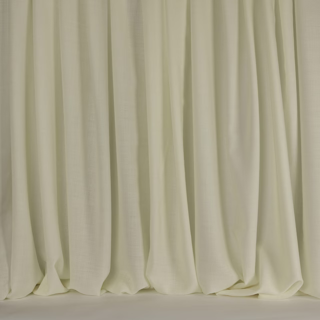 Soft snowy cream wool fabric with a plain, gently textured drape