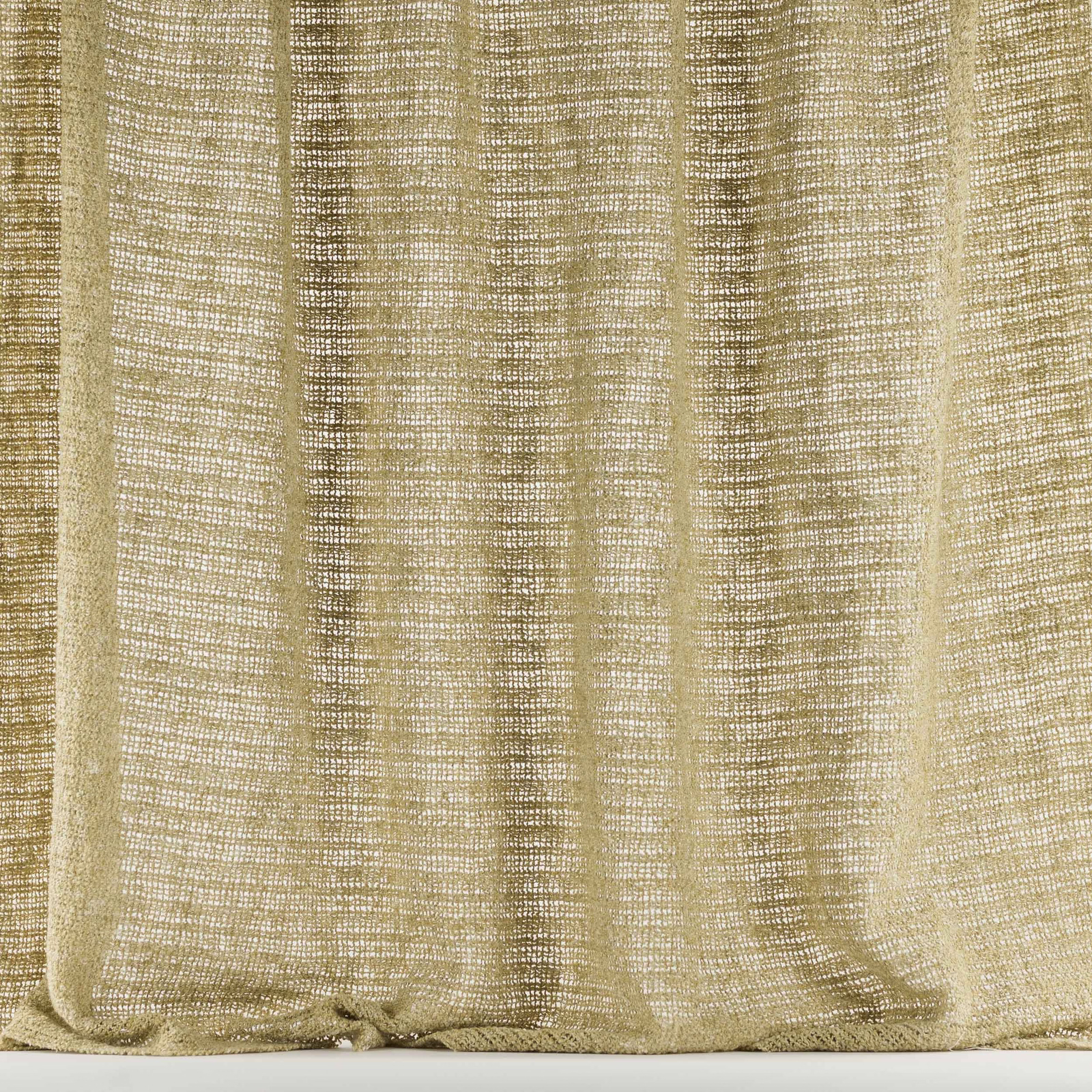 Warm sandy beige open-weave fabric with a softly textured, airy surface