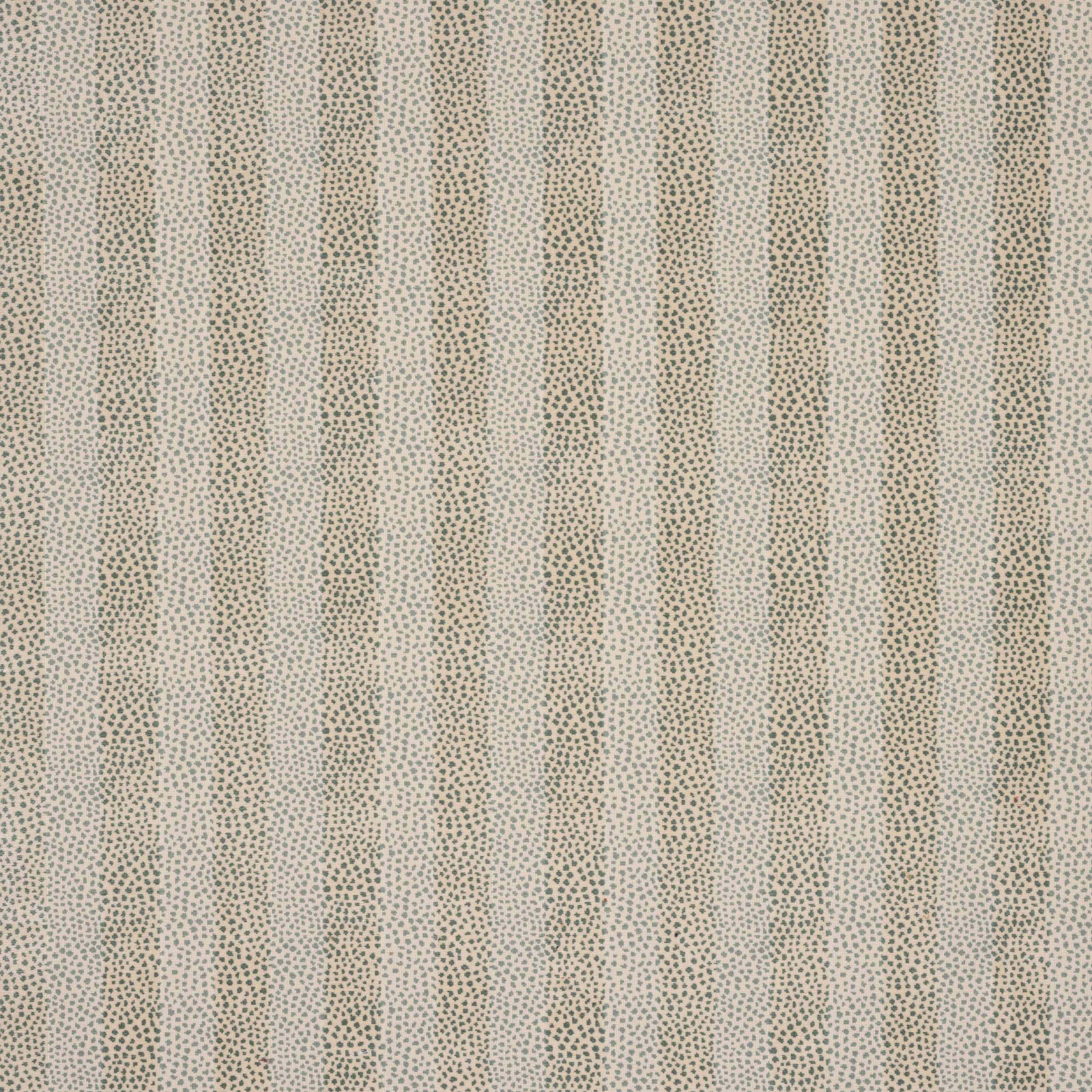 Pale jade cotton fabric with fine dotted vertical stripe pattern