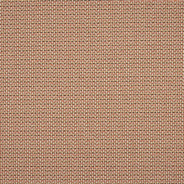 Close-up of a small woven coral-red fabric with beige and tan flecks