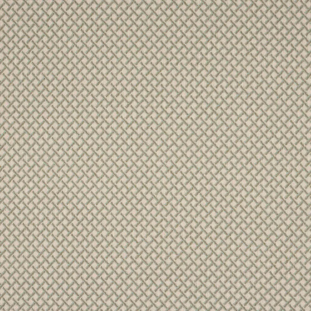 Soft aqua geometric lattice fabric with a small diamond weave