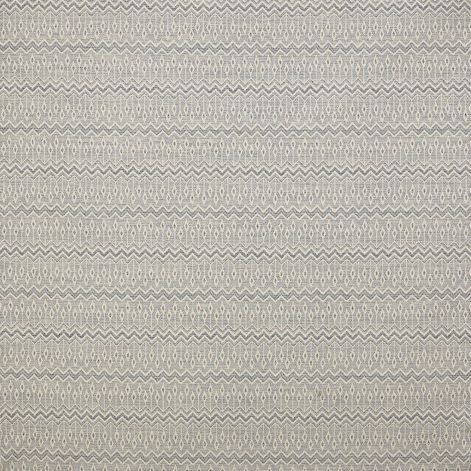 Pale blue-grey zigzag stripe fabric with fine woven texture