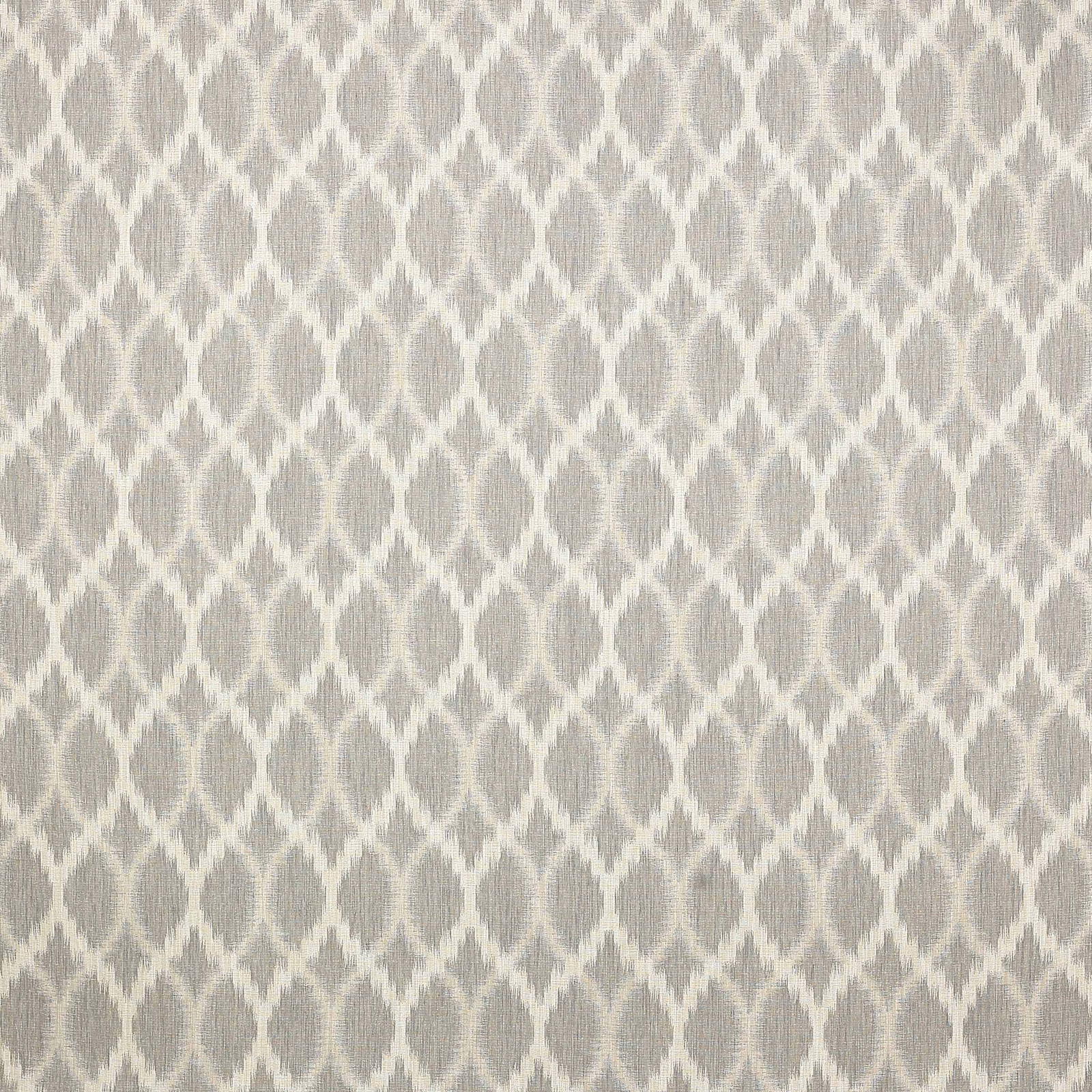 Pewter grey lattice woven fabric with pale diamond motif and subtle texture