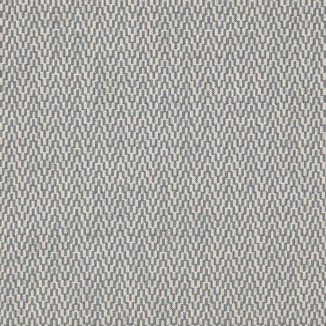 Small aqua and grey geometric woven fabric with a crisp, textured surface