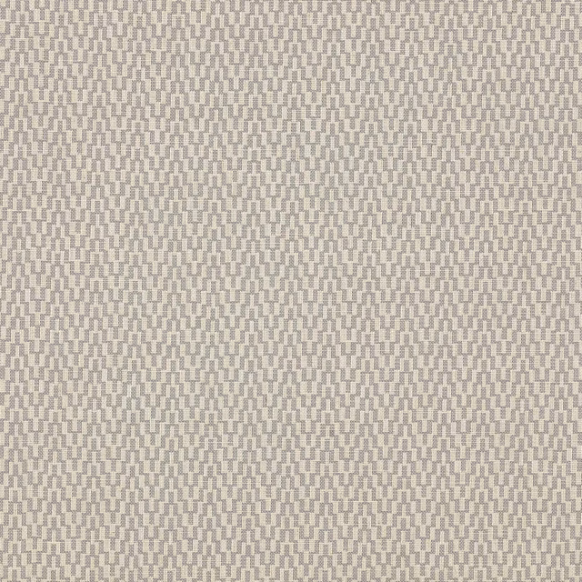 Soft cream geometric woven fabric with a small taupe repeat