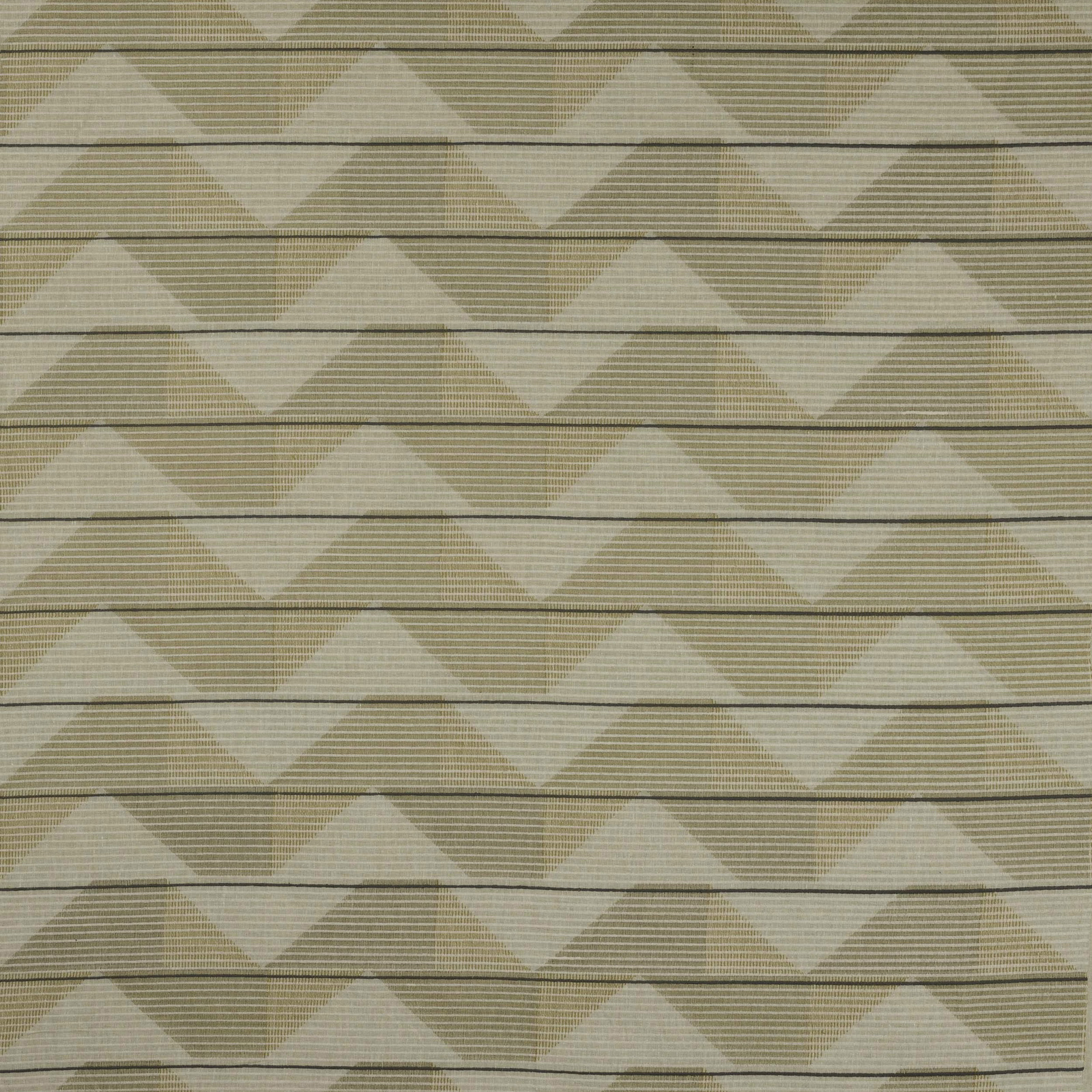 Sand beige geometric woven fabric with repeating zigzag triangles