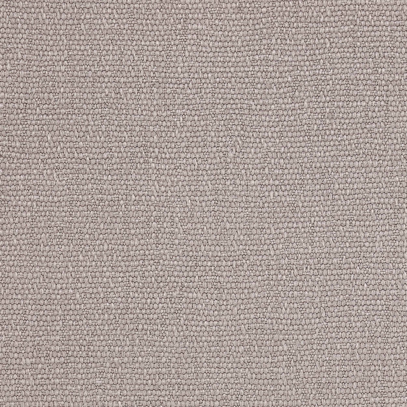 Close-up of a soft greige linen fabric with fine textured weave