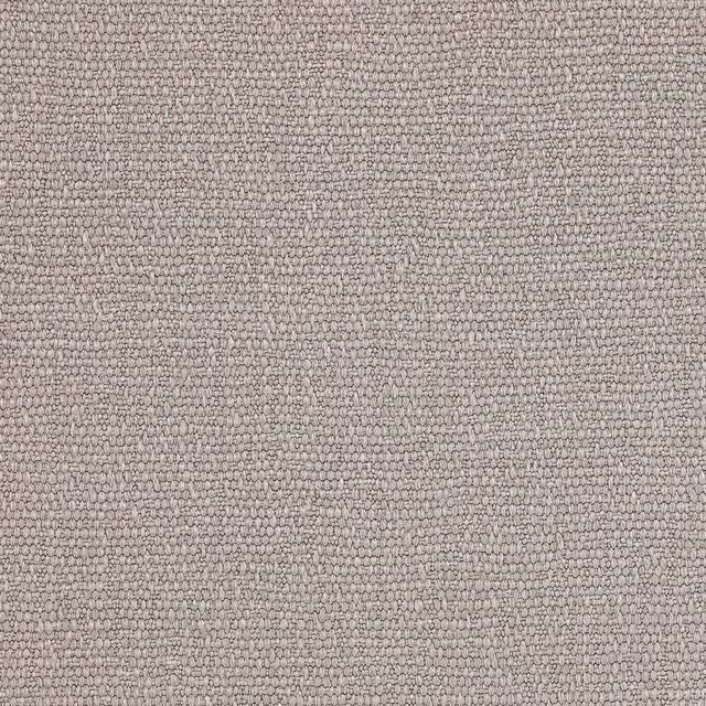 Close-up of a soft greige linen fabric with fine textured weave