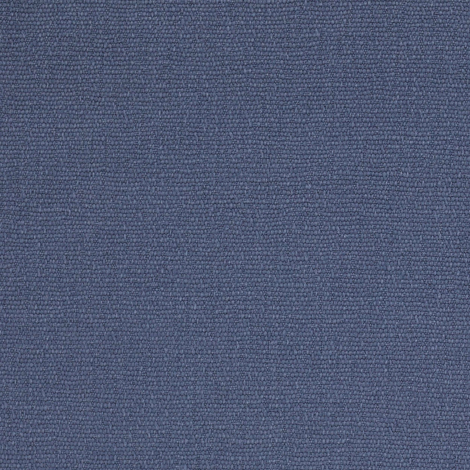 Close-up of muted denim-blue linen plain weave fabric