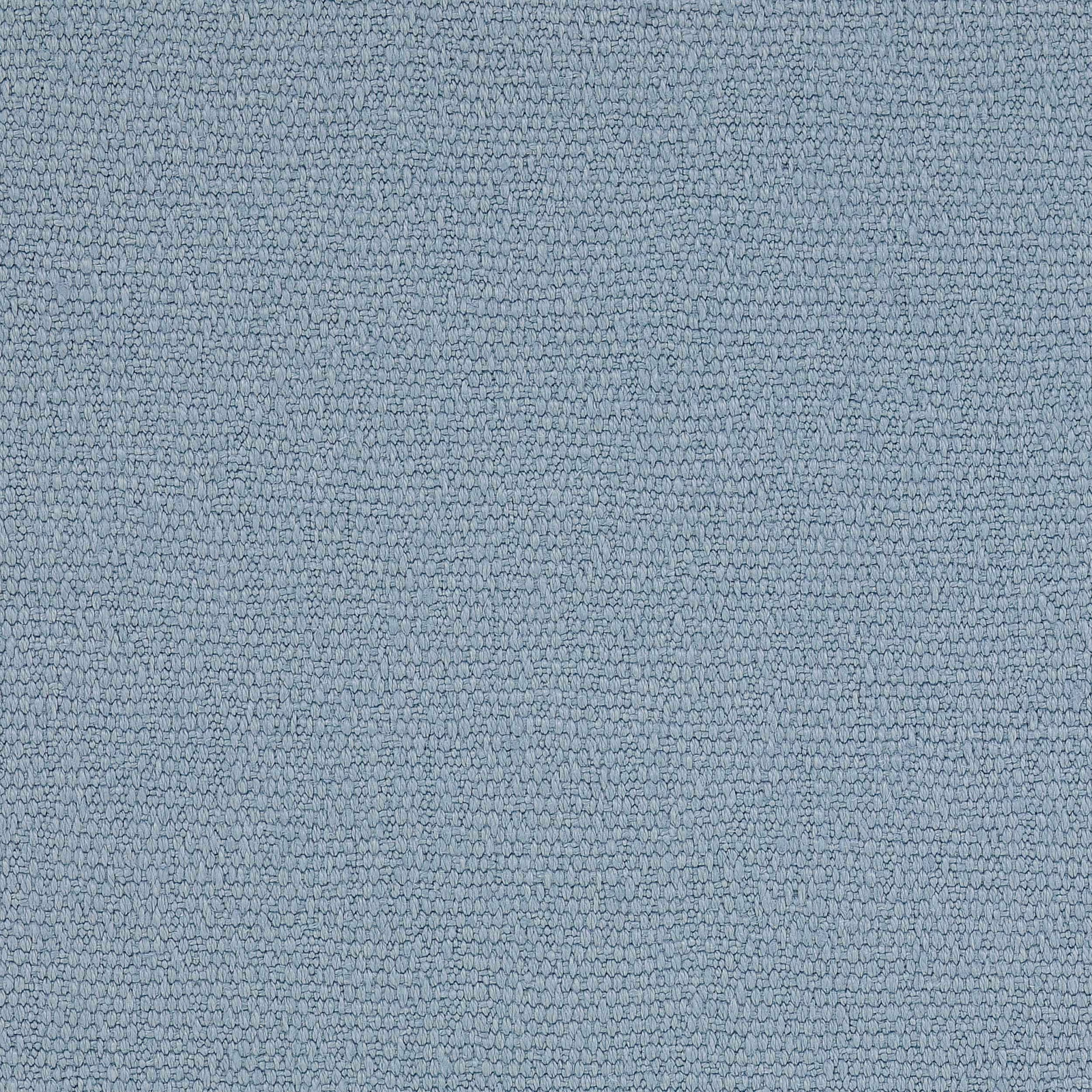 Close-up of pale powder blue linen weave with fine textured slub