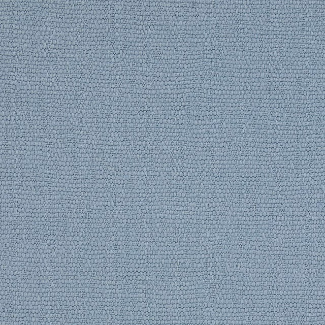 Close-up of pale powder blue linen weave with fine textured slub