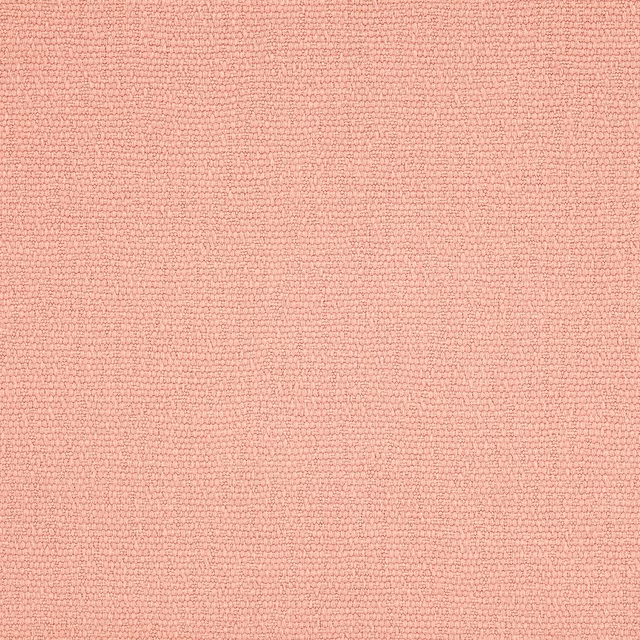 Soft dusty salmon pink linen fabric with a fine, pebbled plain weave