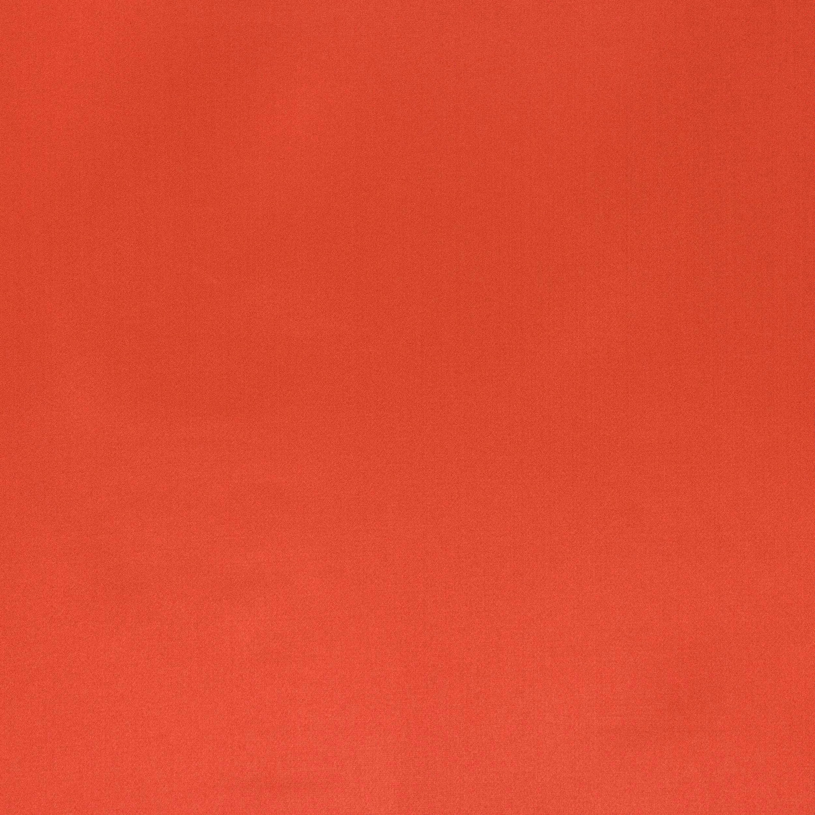 Plain vivid coral-orange fabric with a smooth, softly lustrous finish
