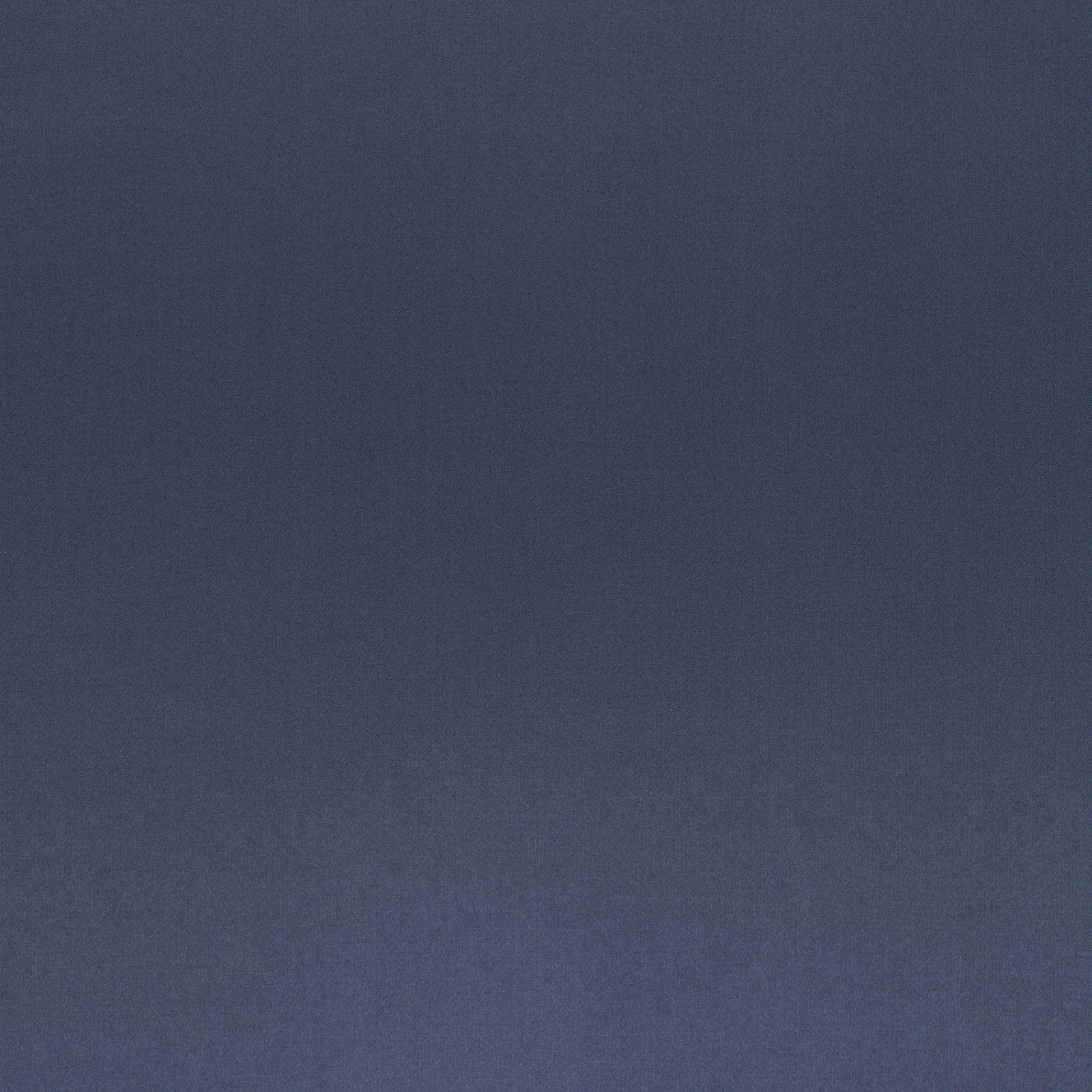 Deep smoky marine blue plain fabric swatch with a smooth wool-silk finish