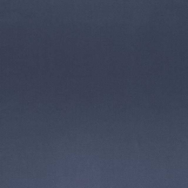 Deep smoky marine blue plain fabric swatch with a smooth wool-silk finish