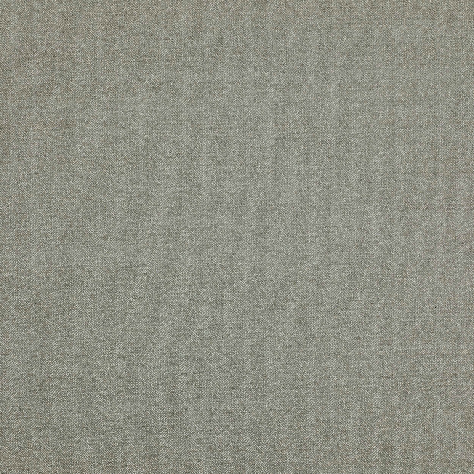Close-up of Auden Silver woven fabric in soft sage-grey herringbone texture