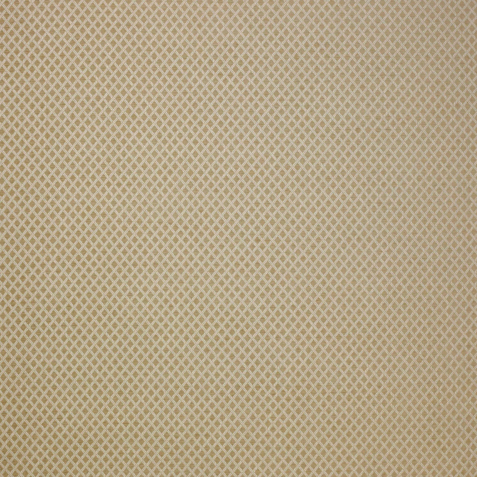 Warm cream woven fabric with a fine small diamond lattice pattern