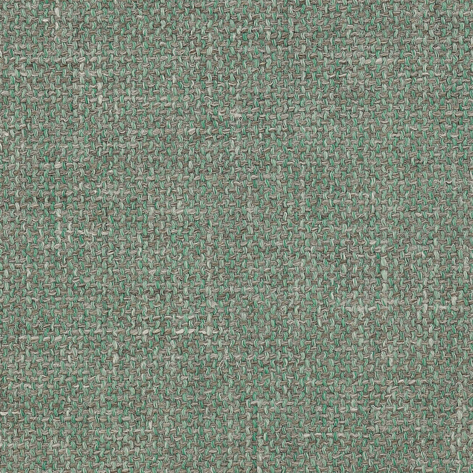 Close-up of a soft sage green woven fabric with a slubby textured surface
